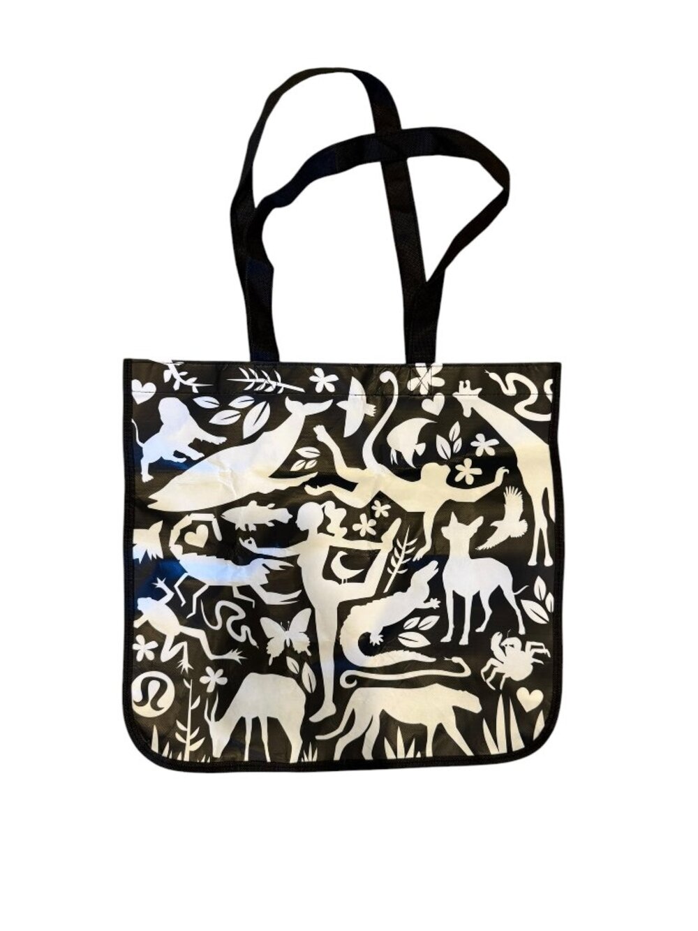 Lululemon Ahimsa (Non-Violence) Animal Print Reusable Tote Bag